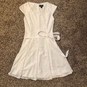 Elegant White Lace Dress